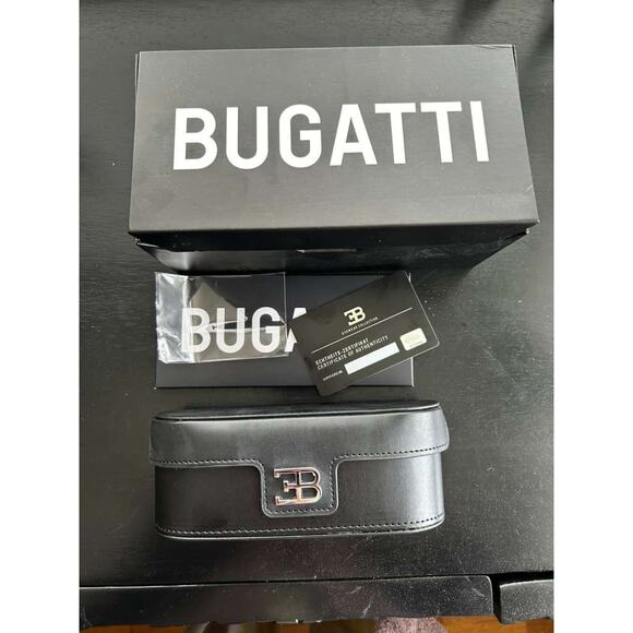 NWT Bugatti Sterling Silver Sunglasses Matte Black main image 11